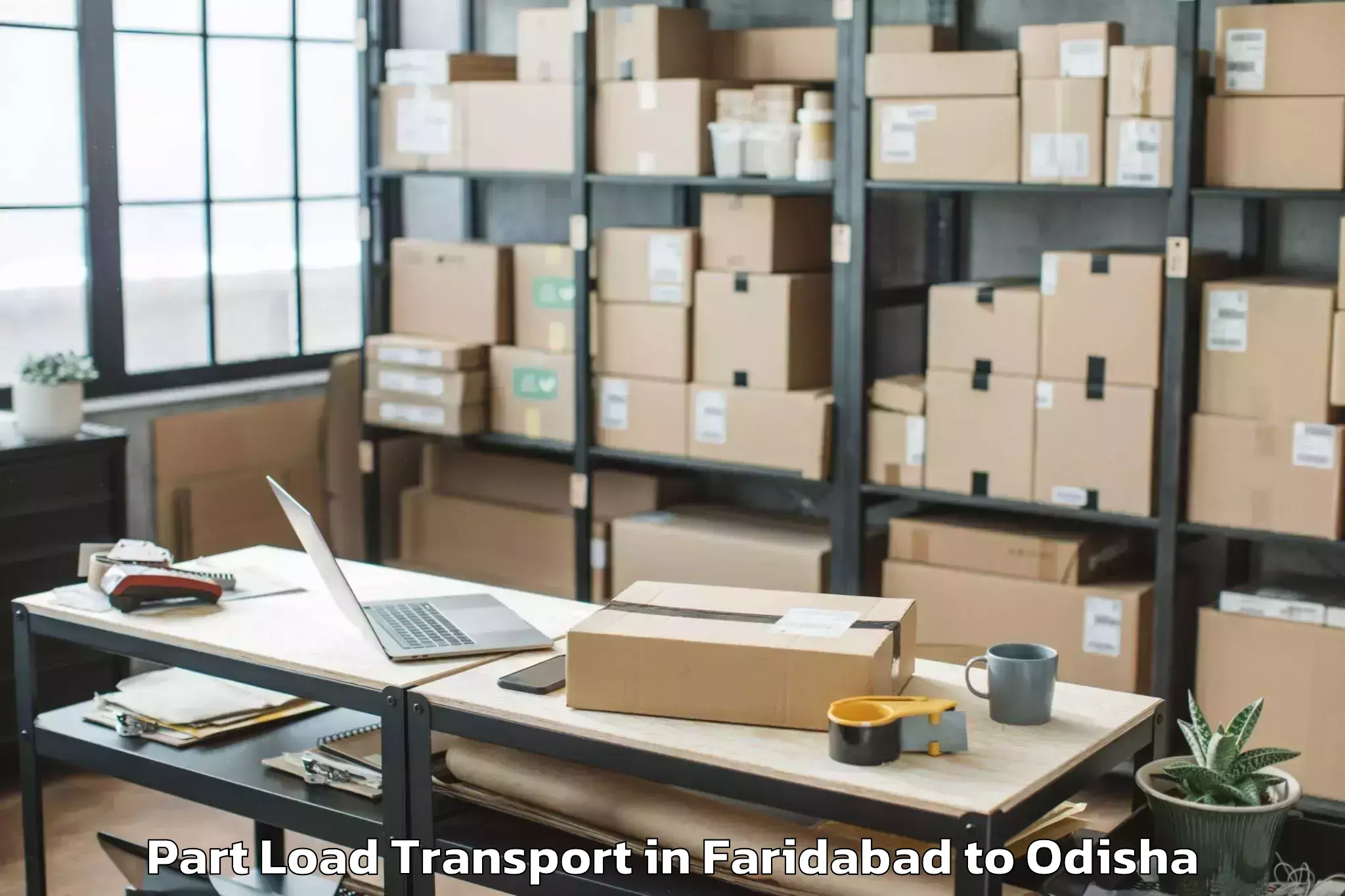 Leading Faridabad to Kendujhar Town Part Load Transport Provider